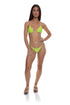 Luli Fama Hibiscus Dream Seamless Wavy Ruched Back Brazilian Tie Side Bottom